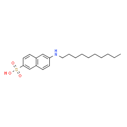ChemSpider 2D Image | 6-(Decylamino)-2-naphthalenesulfonic acid | C20H29NO3S