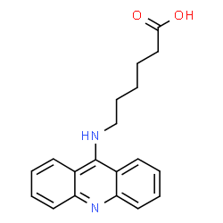 ChemSpider 2D Image | 6-(9-Acridinylamino)hexanoic acid | C19H20N2O2