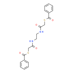 ChemSpider 2D Image | S,S'-{1,2-Ethanediylbis[imino(2-oxo-2,1-ethanediyl)]} dibenzenecarbothioate | C20H20N2O4S2