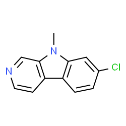 ChemSpider 2D Image | 7-Chloro-9-methyl-9H-beta-carboline | C12H9ClN2