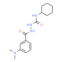 ChemSpider 2D Image | N-Cyclohexyl-2-[3-(dimethylamino)benzoyl]hydrazinecarboxamide | C16H24N4O2