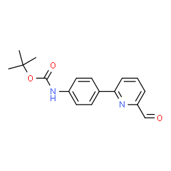 ChemSpider 2D Image | TERT-BUTYL 4-(6-FORMYL-2-PYRIDINYL)PHENYLCARBAMATE | C17H18N2O3