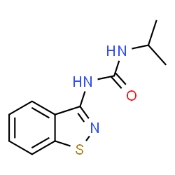 ChemSpider 2D Image | 1-(1,2-Benzothiazol-3-yl)-3-isopropylurea | C11H13N3OS