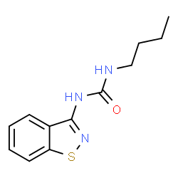 ChemSpider 2D Image | 1-(1,2-Benzothiazol-3-yl)-3-butylurea | C12H15N3OS