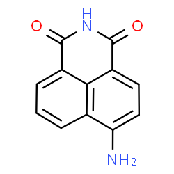 ChemSpider 2D Image | 6-Amino-1H-benzo[de]isoquinoline-1,3(2H)-dione | C12H8N2O2
