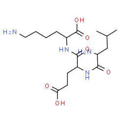 ChemSpider 2D Image | leu-glu-lys | C17H32N4O6