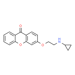 ChemSpider 2D Image | 3-(2-(Cyclopropylamino)ethoxy)xanthone | C18H17NO3