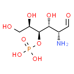 ChemSpider 2D Image | 2-Amino-2-deoxy-4-O-phosphono-D-galactose | C6H14NO8P