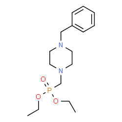ChemSpider 2D Image | Diethyl [(4-benzyl-1-piperazinyl)methyl]phosphonate | C16H27N2O3P