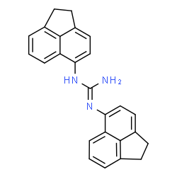 ChemSpider 2D Image | 1,2-Di(1,2-dihydro-5-acenaphthylenyl)guanidine | C25H21N3