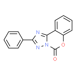 ChemSpider 2D Image | 2-Phenyl[1,2,4]triazolo[1,5-c][1,3]benzoxazin-5-one | C15H9N3O2