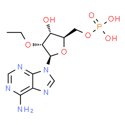 ChemSpider 2D Image | 2'-O-Ethyladenosine 5'-(dihydrogen phosphate) | C12H18N5O7P