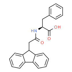 ChemSpider 2D Image | N-(9H-Fluoren-9-ylacetyl)-L-phenylalanine | C24H21NO3