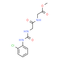 ChemSpider 2D Image | Methyl N-[(2-chlorophenyl)carbamoyl]glycylglycinate | C12H14ClN3O4