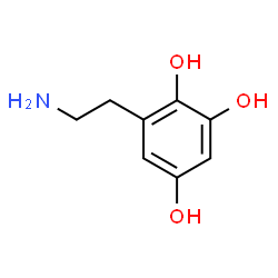 ChemSpider 2D Image | 6-(2-Aminoethyl)-1,2,4-benzenetriol | C8H11NO3