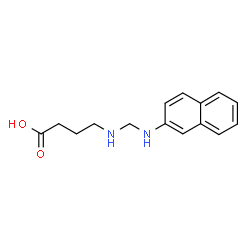 ChemSpider 2D Image | 4-{[(2-Naphthylamino)methyl]amino}butanoic acid | C15H18N2O2