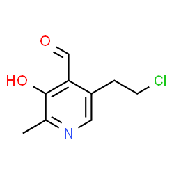 ChemSpider 2D Image | 5-(2-Chloroethyl)-3-hydroxy-2-methylisonicotinaldehyde | C9H10ClNO2