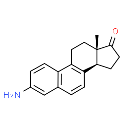 ChemSpider 2D Image | Estra-1,3,5,7,9-pentaen-17-one, 3-amino- | C18H19NO