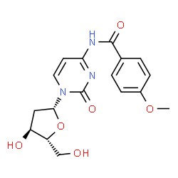 ChemSpider 2D Image | N4-Anisoyl-2′-deoxycytidine | C17H19N3O6