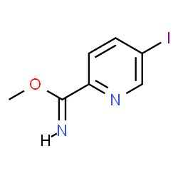 ChemSpider 2D Image | Methyl 5-iodo-2-pyridinecarboximidate | C7H7IN2O