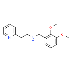 ChemSpider 2D Image | N-(2,3-Dimethoxybenzyl)-2-(2-pyridinyl)ethanamine | C16H20N2O2