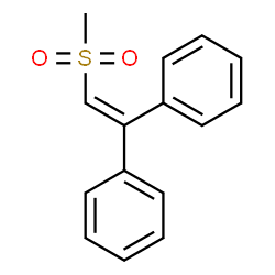 ChemSpider 2D Image | Benzene, 1,1'-((methylsulfonyl)ethenylidene)bis- | C15H14O2S