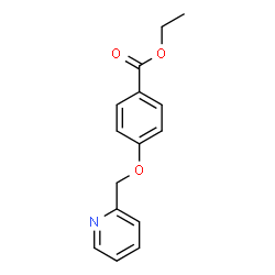 ChemSpider 2D Image | Ethyl 4-(2-pyridinylmethoxy)benzoate | C15H15NO3