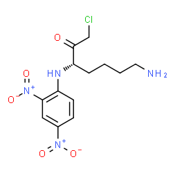 ChemSpider 2D Image | (3S)-7-Amino-1-chloro-3-[(2,4-dinitrophenyl)amino]-2-heptanone | C13H17ClN4O5