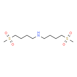 ChemSpider 2D Image | 4-(Methylsulfonyl)-N-[4-(methylsulfonyl)butyl]-1-butanamine | C10H23NO4S2