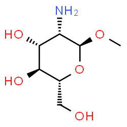 ChemSpider 2D Image | Methyl 2-amino-2-deoxy-alpha-D-mannopyranoside | C7H15NO5