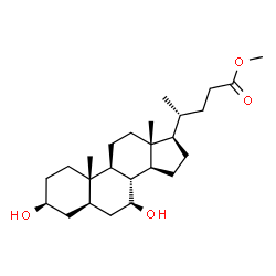 ChemSpider 2D Image | Methyl (3beta,5alpha,7beta)-3,7-dihydroxycholan-24-oate | C25H42O4