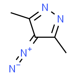 ChemSpider 2D Image | 4-Diazo-3,5-dimethyl-4H-pyrazole | C5H6N4