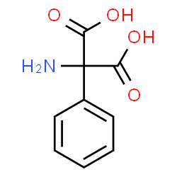 ChemSpider 2D Image | Amino(phenyl)malonic acid | C9H9NO4