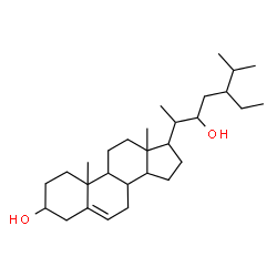 ChemSpider 2D Image | Stigmast-5-ene-3,22-diol | C29H50O2
