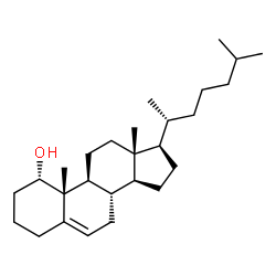 ChemSpider 2D Image | Cholest-5-en-1alpha-ol | C27H46O