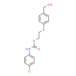 ChemSpider 2D Image | 2-[4-(Hydroxymethyl)phenoxy]ethyl (4-chlorophenyl)carbamate | C16H16ClNO4