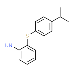 ChemSpider 2D Image | 2-[(4-Isopropylphenyl)sulfanyl]aniline | C15H17NS