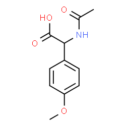 ChemSpider 2D Image | Acetamido(4-methoxyphenyl)acetic acid | C11H13NO4