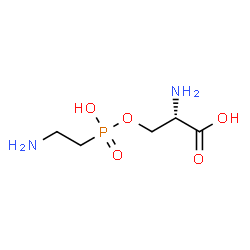 ChemSpider 2D Image | O-[(2-Aminoethyl)(hydroxy)phosphoryl]-L-serine | C5H13N2O5P