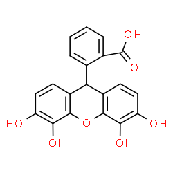 ChemSpider 2D Image | 2-(3,4,5,6-Tetrahydroxy-9H-xanthen-9-yl)benzoic acid | C20H14O7