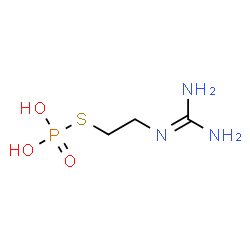 ChemSpider 2D Image | S-{2-[(Diaminomethylene)amino]ethyl} dihydrogen phosphorothioate | C3H10N3O3PS