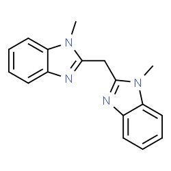 ChemSpider 2D Image | 2,2'-Methylenebis(1-methyl-1H-benzimidazole) | C17H16N4