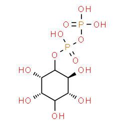 ChemSpider 2D Image | (2S,3R,5S,6S)-2,3,4,5,6-Pentahydroxycyclohexyl trihydrogen diphosphate | C6H14O12P2