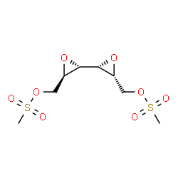 ChemSpider 2D Image | (2S,2'S,3R,3'R)-2,2'-Bioxirane-3,3'-diylbis(methylene) dimethanesulfonate | C8H14O8S2