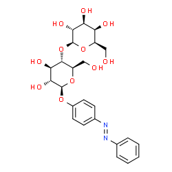ChemSpider 2D Image | beta-D-Glucopyranoside, 4-(phenylazo)phenyl 4-O-beta-D-galactopyranosyl- | C24H30N2O11