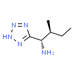 ChemSpider 2D Image | (1S,2S)-2-Methyl-1-(2H-tetrazol-5-yl)-1-butanamine | C6H13N5