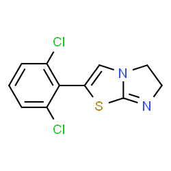ChemSpider 2D Image | 2-(2,6-Dichlorophenyl)-5,6-dihydroimidazo[2,1-b][1,3]thiazole | C11H8Cl2N2S