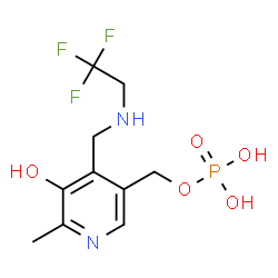 ChemSpider 2D Image | (5-Hydroxy-6-methyl-4-{[(2,2,2-trifluoroethyl)amino]methyl}-3-pyridinyl)methyl dihydrogen phosphate | C10H14F3N2O5P