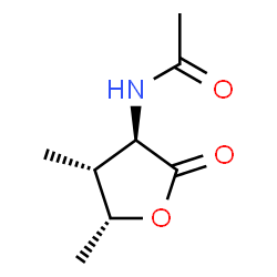 ChemSpider 2D Image | N-[(3R,4R,5R)-4,5-Dimethyl-2-oxotetrahydro-3-furanyl]acetamide | C8H13NO3