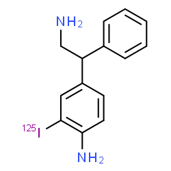 ChemSpider 2D Image | 4-(2-Amino-1-phenylethyl)-2-(~125~I)iodoaniline | C14H15125IN2